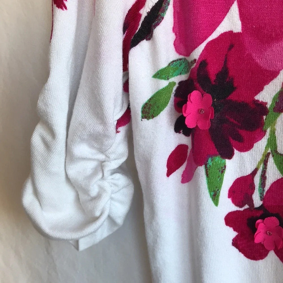 INC International Concepts floral sweater, size PL - Picture 6 of 12